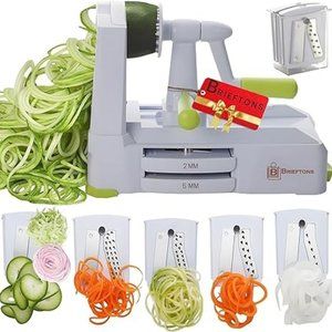*NEW*Brieftons 5-Blade Vegetable Spiralizer
